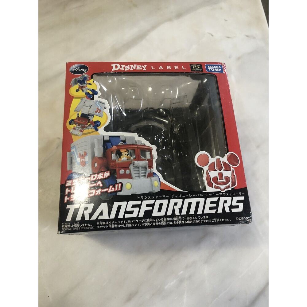 Transformers Disney Label Mickey Mouse Empty Box Takara Tomy